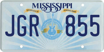 MS license plate JGR855