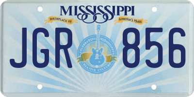 MS license plate JGR856