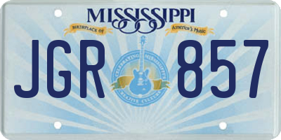 MS license plate JGR857