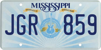 MS license plate JGR859