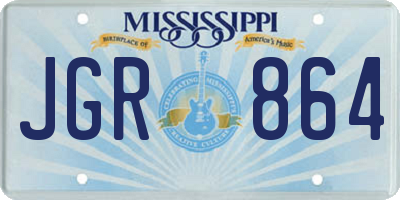 MS license plate JGR864
