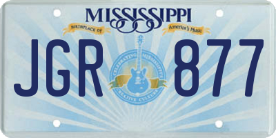 MS license plate JGR877