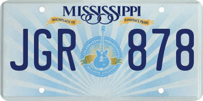 MS license plate JGR878