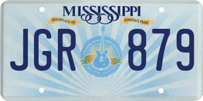 MS license plate JGR879
