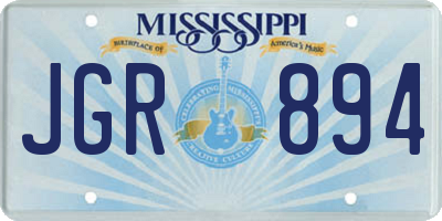 MS license plate JGR894