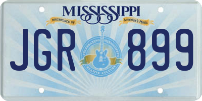 MS license plate JGR899