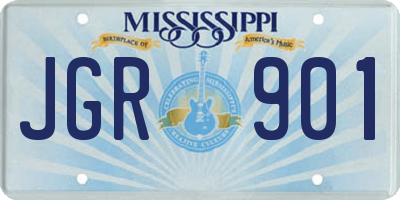 MS license plate JGR901