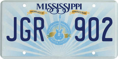 MS license plate JGR902
