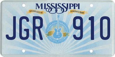 MS license plate JGR910