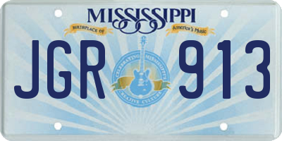 MS license plate JGR913