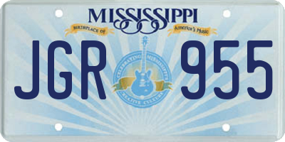 MS license plate JGR955