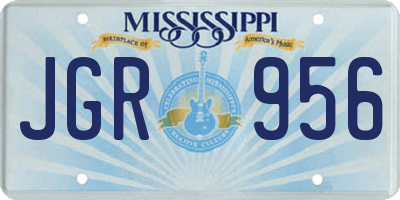 MS license plate JGR956