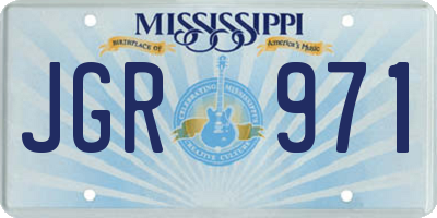 MS license plate JGR971