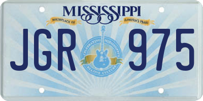 MS license plate JGR975