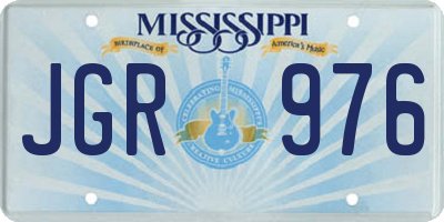 MS license plate JGR976