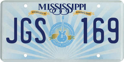 MS license plate JGS169