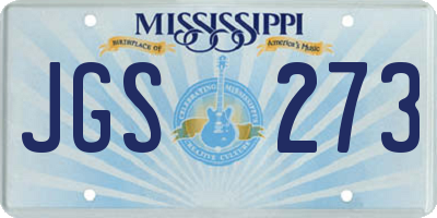 MS license plate JGS273
