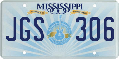 MS license plate JGS306