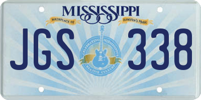 MS license plate JGS338