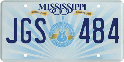 MS license plate JGS484