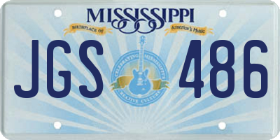 MS license plate JGS486