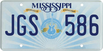 MS license plate JGS586