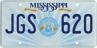 MS license plate JGS620