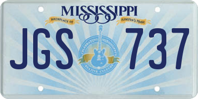 MS license plate JGS737