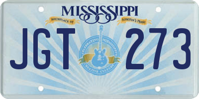 MS license plate JGT273
