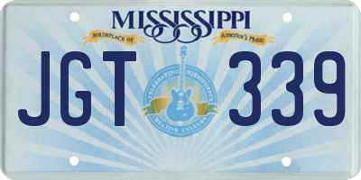 MS license plate JGT339