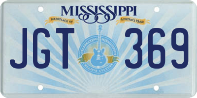 MS license plate JGT369