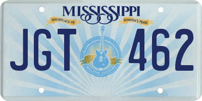 MS license plate JGT462