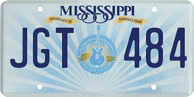 MS license plate JGT484