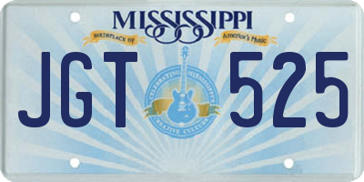 MS license plate JGT525