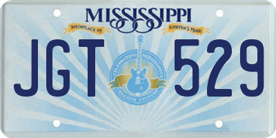 MS license plate JGT529