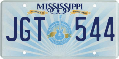 MS license plate JGT544