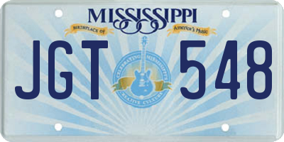 MS license plate JGT548