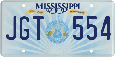 MS license plate JGT554