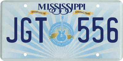 MS license plate JGT556