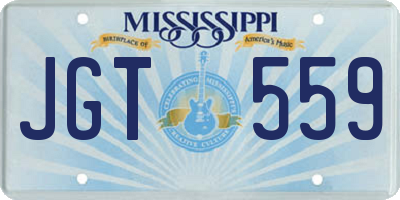 MS license plate JGT559