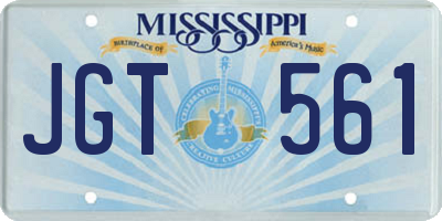 MS license plate JGT561