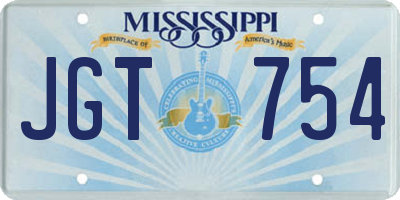 MS license plate JGT754