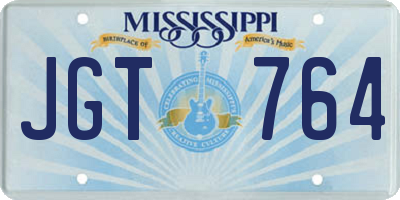 MS license plate JGT764