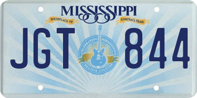 MS license plate JGT844