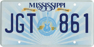 MS license plate JGT861