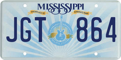 MS license plate JGT864