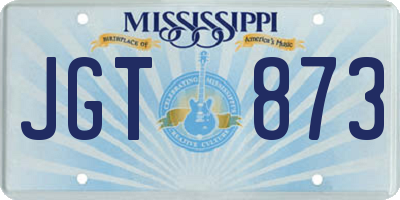 MS license plate JGT873