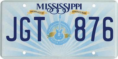 MS license plate JGT876