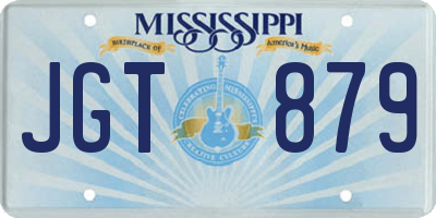 MS license plate JGT879