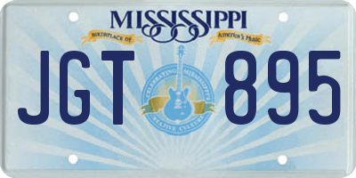 MS license plate JGT895